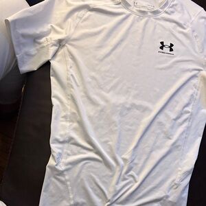 Under Armour Men's White Short Sleeve Tee